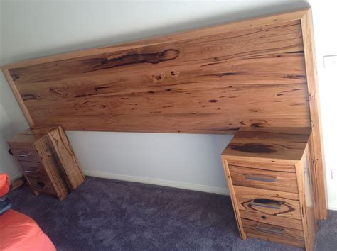 Recycled Hardwood Timber Bedhead And Bedsides Diy Wood Headboard