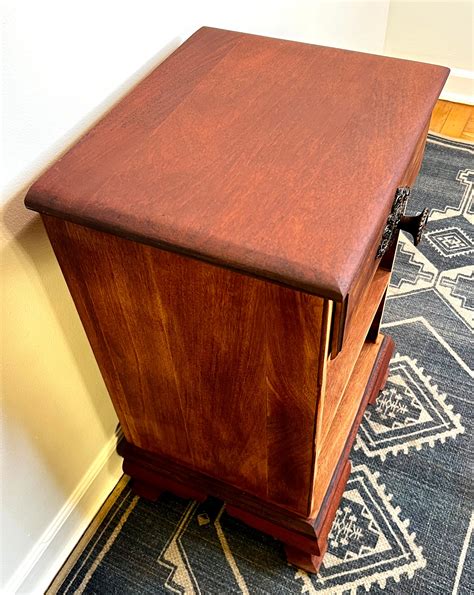 Antique Mahogany End Table Etsy