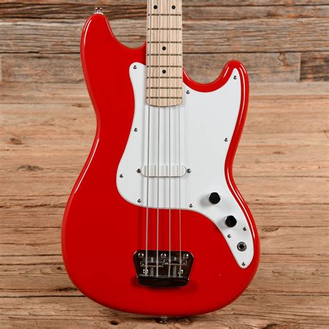 Squier Affinity Bronco Bass Red 2018 – Chicago Music Exchange