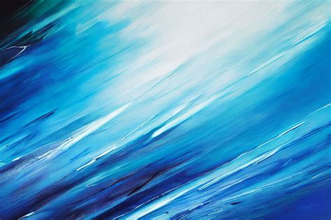 Liquid Blue On White Abstract Background By Diana Permana Playground