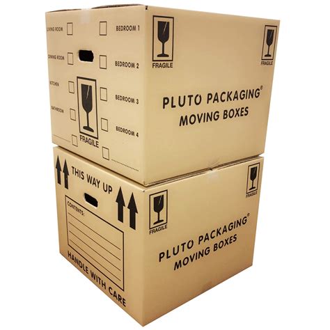 Buy 5 Strong Extra Large Cardboard Storage Packing Moving House Boxes with Carry Handles and ...