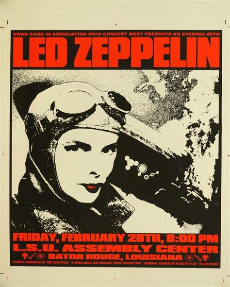 Led Zeppelin Original Printers Proof Concert Poster,