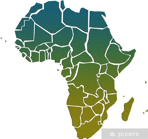 Poster Africa map - PIXERS.HK