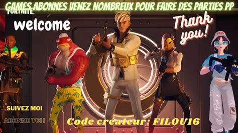 Live Fortnite Fr Sp Cial Abo Venez Jouer Avec Moi Youtube