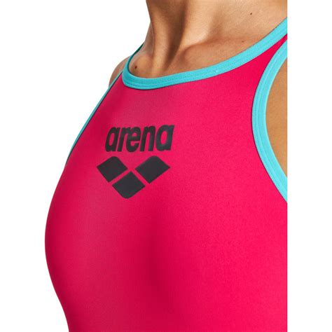 Бански костюм за жени One Piece Arena BigLogo 34 Freak Rose Mint