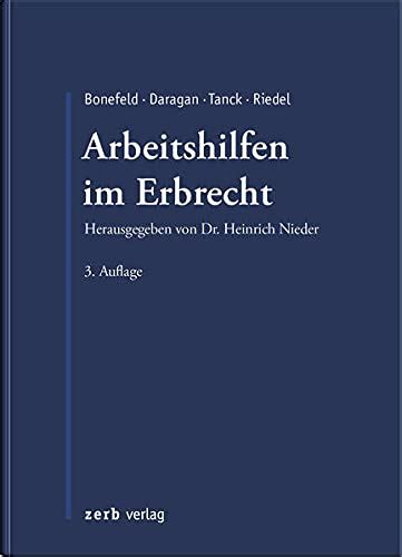 Amazon Arbeitshilfen Im Erbrecht 9783935079563 Books