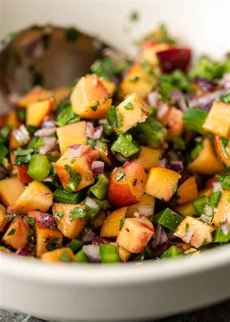 Fresh Peach Salsa Kevin Is Cooking