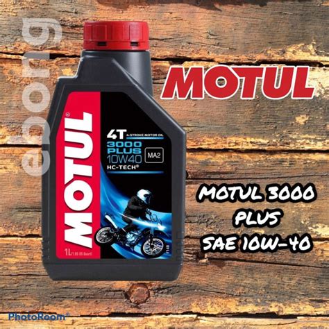 Motul 3000 Plus Engine Oil Sae 10w 40 4 Stroke Motor Oil Lazada Ph