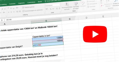 Rekenen Met Formules In Excel Informaticalessen