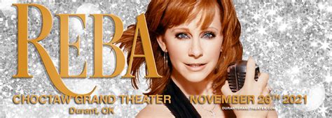 Reba Mcentire Tickets 26th November Choctaw Grand Theater In Durant