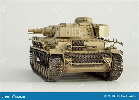 German Pz Kpfw Iv Ausf F Tank Model Stock Illustration Illustration