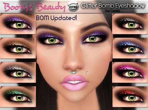 Second Life Marketplace Bootys Beauty Catwa Eyeshadow ~ Glitter