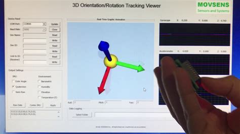 Bno Wireless Imu Orientation Rotation Tracking Youtube