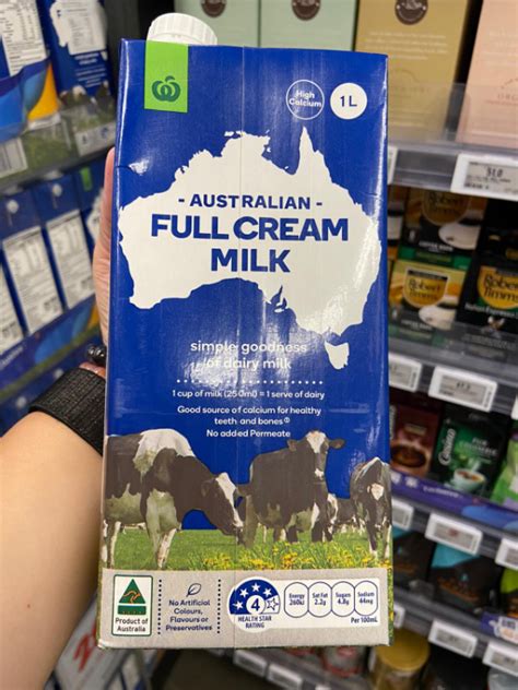 Woolworths Australian Full Cream Milk 1source