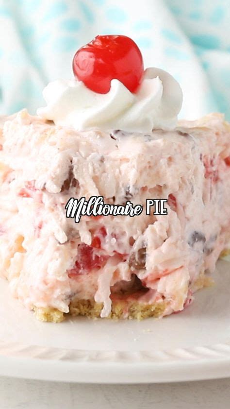 Millionaire Pie This Easy Pie Is One Of My Favorite No Bake Desserts