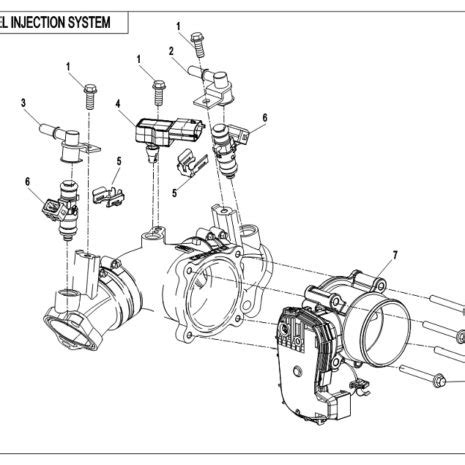 Diagram 2019 CFMoto UFORCE 1000 CF1000UU FUEL INJECTION SYSTEM F15