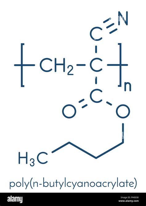 Polyn Butyl Cyanoacrylate Polymer Chemical Structure Polymerized