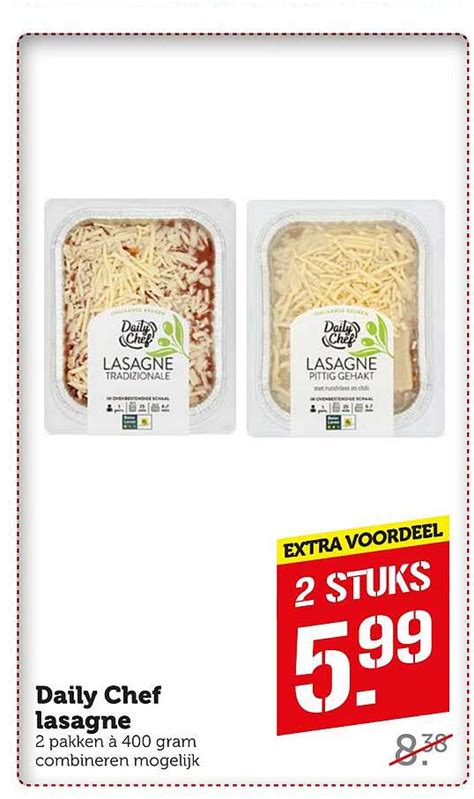 Daily Chef Lasagne Aanbieding Bij Coop Folders Nl