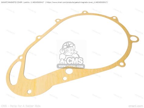 1148345000H17 Gasket Magneto Cover Nas Suzuki Buy The 11483 45000