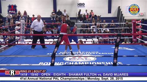 41st National Pal Boxing Tournament Monday Sept 28 2015 • Shamar