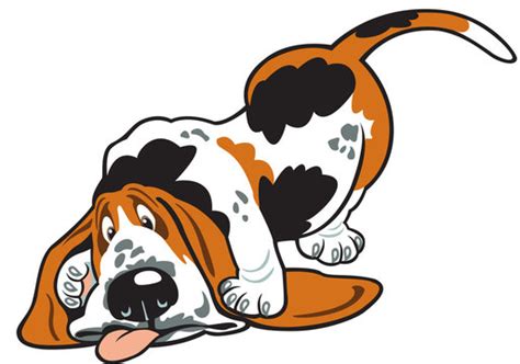 Basset Cartoon Clipart Hound