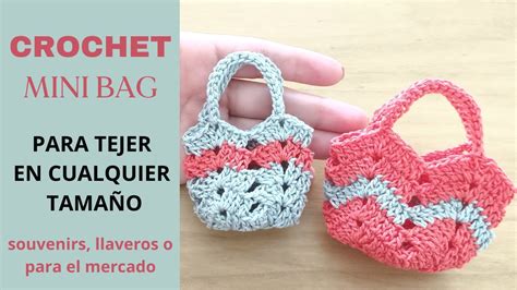 Crochet Mini Bolso Tejido Con Gancho Souvenirs Llaveros De Crochet