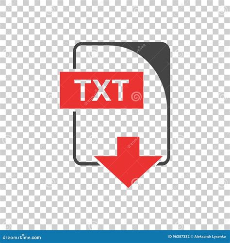 Vector Del Icono De Txt Plano Ilustraci N Del Vector Ilustraci N De