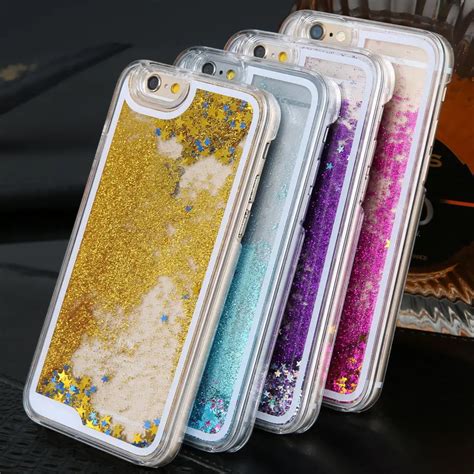 Liquid Water Case For IPhone 7 Dynamic Quicksand Glitter Bling Soft TPU