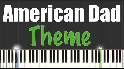 American Dad Theme Easy Piano Tutorial Youtube