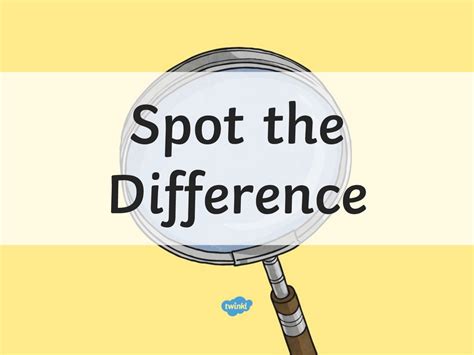 Spot The Difference Online Presentation