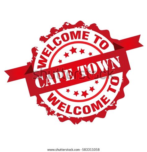 Welcome Cape Town Stamp Signseallogo Stock Vector Royalty Free