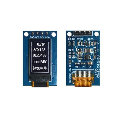 0 78 Inch OLED Display Module 80x128 SSD1107 GME80128 06