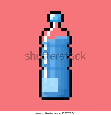 Mineral Water Bottle Pixel Art Stock Illustration 2373782741 Shutterstock