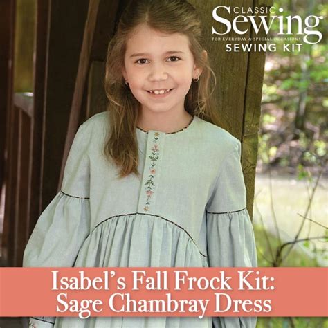 Isabels Fall Frock Sage Chambray Kit The Sewing Collection