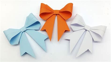 Origami Bow Step By Step Paper Bow Tutorial