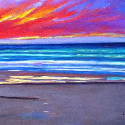 Beach Sunset Art Of Lauretta Jones Stable Diffusion Openart