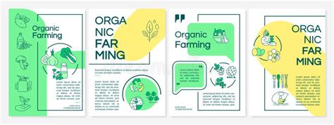 Organic Farming Principles Vector Infographic Template Stock Vector