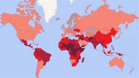 Map Shows The World S Most Dangerous Countries To Visit With