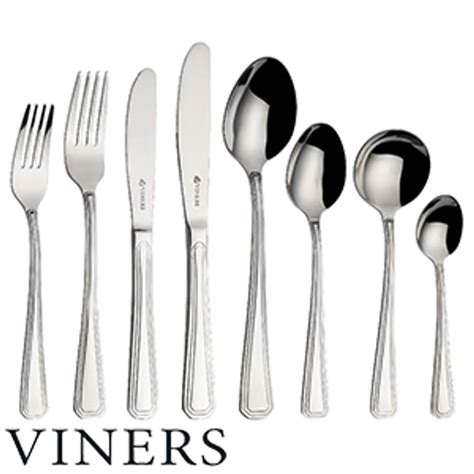 Viners 44 Piece Cutlery Set Quay Knives Forks Spoons Cutlery