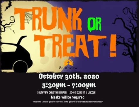 Trunk Or Treat Template Postermywall