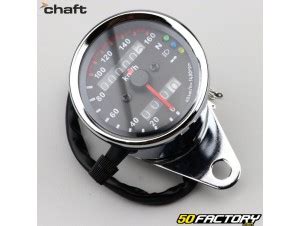 Compteur De Vitesse Rond Aiguille Km H Universel Chaft Chrom