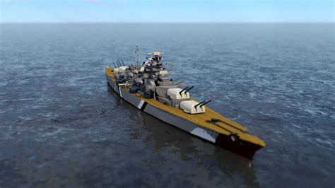 German Battleship Bismarck 3d Model 28 C4d Fbx Obj Free3d