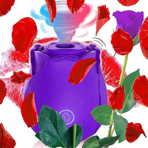 The Purple Roses Flower Stimulator Sex Pleasure Toys For