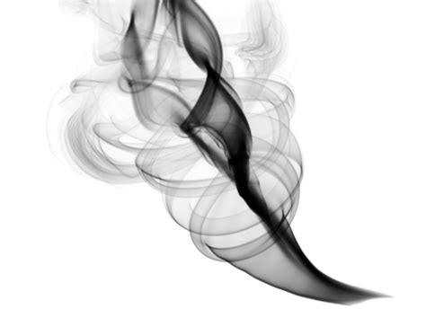 Abstract Fume Swirls On White Contemplation Fragility Smooth Deep