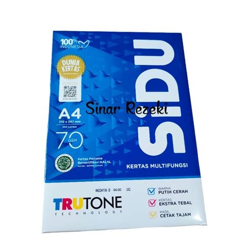 Jual 70gsm Hvs Sidu A4 70gsmkertas Hvs Sidukertas Hvskertas