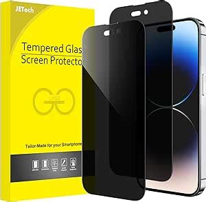 Jetech Privacy Full Coverage Screen Protector Voor Iphone Pro Max