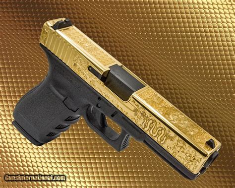 Glock Emiliano Zapata 24k Gold Glock 21 45acp Deep Engraving 45 Acp