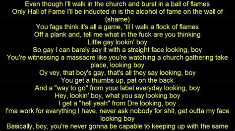 Eminem Rap God Lyrics Hd Youtube