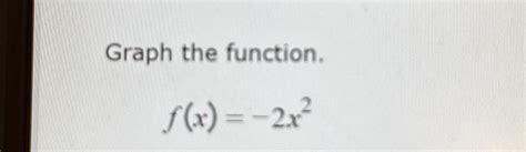 Solved Graph The Function F X 2x2