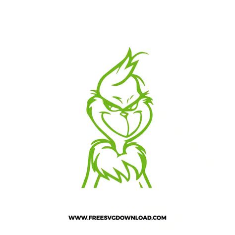 Grinch Outline 2 Svg And Png Free Cut Files Free Svg Download